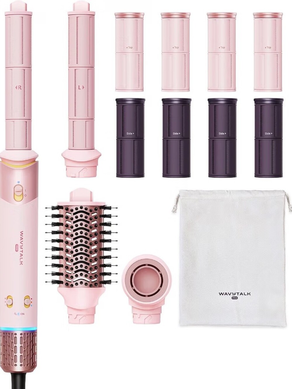 Wavytalk Airshape Pro Roller Air Styler Set,4-in-1 Hair Dryer & Multi-Styler